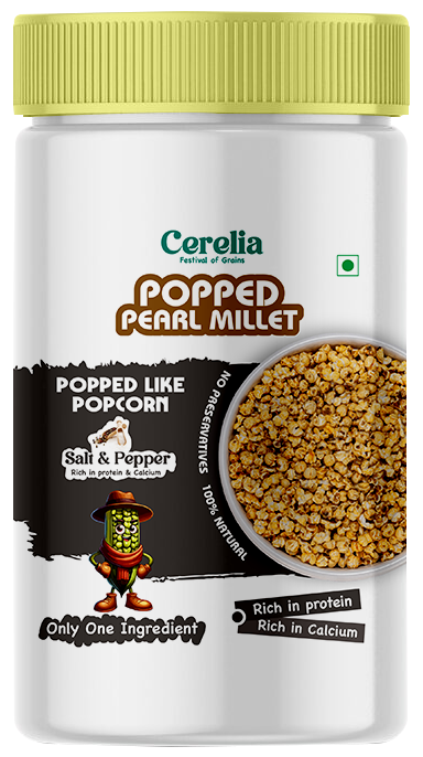 Popped Pearl Millet - Salt & Pepper